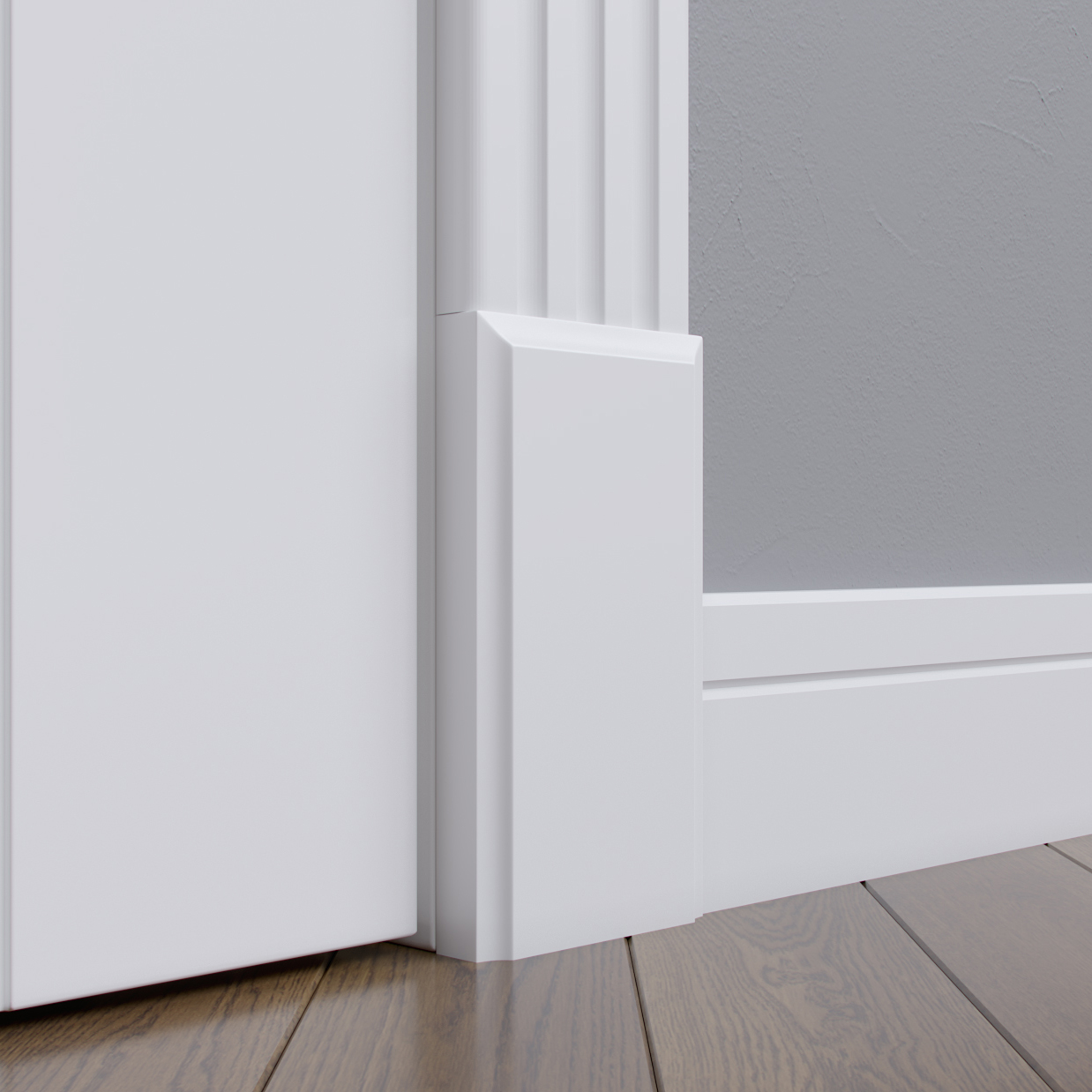 Дверной декор нижний под покраску Madest Decor BD06